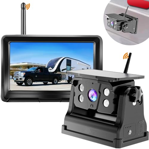 DOUXURY Kabellose magnetische Rückfahrkamera für Auto, Wohnmobil, Anhänger, LKW, Camper, Bus, 5. Räder, Anhängerkupplung, Abschleppen, wiederaufladbar, eingebauter Akku, IP69 wasserdicht, Nachtsicht DOUXURY Kabellose magnetische Rückfahrkamera für Auto, Wohnmobil, Anhänger, LKW, Camper, Bus, 5. Räder, Anhängerkupplung, Abschleppen, wiederaufladbar, eingebauter Akku, IP69 wasserdicht, Nachtsicht von DOUXURY