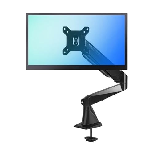 Monitor Halterung ﻿ Einzelmonitorhalterung, Gasfeder-Monitorarm-Tischhalterung mit Klemme, vollständig Verstellbarer Einzelmonitorarm for 15-27-Zoll-Bildschirme, hält bis zu 17,6 lbs Monitor Arm ﻿(Sc von DQERHSHOZ