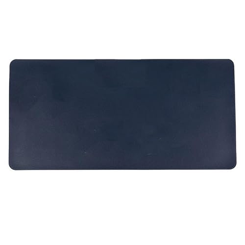 DQZRTUECA 2 Stück chinesischer Trend, doppelseitige PVC-Leder-Schreibtischunterlage, rutschfeste Schreibtischunterlage, exquisites Muster(Dark Blue-S,80 * 40cm) von DQZRTUECA