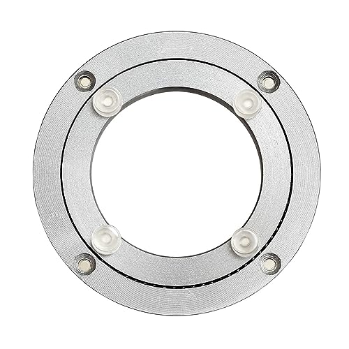 DQZRTUECA Basistischlager 12-32 Zoll Lazy Susan Plattenspieler groß for Esstisch, Plattenspielerlager, drehbarer Aluminium-Kugellager-Drehtisch(10 inches (250mm)) von DQZRTUECA