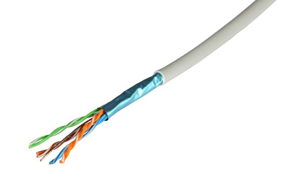 Patchkabel Cat5e F/UTP 300MHz 4x2xAWG26 -- FRNC-B, grün von DRAKA