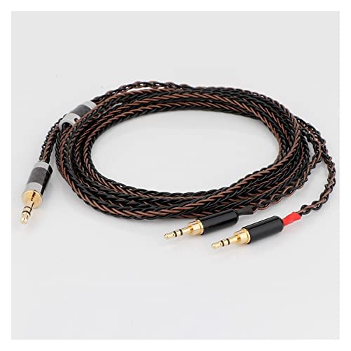 DREEK Upgrade-Audiokabel-Ersatz Kompatibel for Kopfhörerkabel Kopfhörer. 3,5-mm-Stecker & ; 6,35-mm-Adapter.(1 Meters) von DREEK