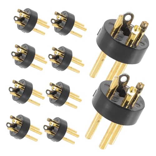 DRESSOOS 10St lautsprecherstecker kabelverbinder KTV-Zubehör Mikrofonadapter kabelverstecker Mikrofonständer Schreibtisch Draht Kopfhörer XLR-Balance-Adapter Dreiadriger XLR- Abs von DRESSOOS