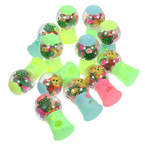 DRESSOOS 12st Kleine Gashapon-maschine Aus Gummi Bleistifte Radiergummi Puzzlematte Mini-radierer Schulbedarf Kindergeschenk Zum Kindertag Plastik von DRESSOOS