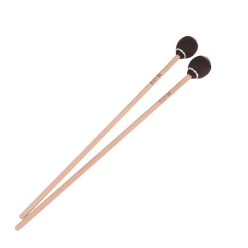 DRESSOOS 2st Marimbaschlägel Percussion-stick Hämmer Trommelstock Für Große Trommel Doppelt Chakra-trommel Holzblock Paddeln Performance Drumsticks Djembe-trommel Weiß Garn von DRESSOOS