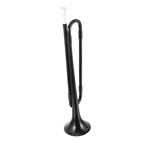 DRESSOOS Trompete Instrument B-trompete Blechbläser Jubelnde Requisiten Anfänger Trompete Horn Für Schulmannschaft Studenten-instrument Kinderhorn Amateur-horn Geräuschspielzeug Black Abs von DRESSOOS