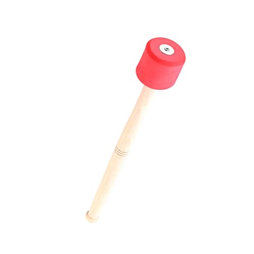 Trommelhammer Musik Drumstick Percussion-Stick Percussion-Drum-Tool einfacher Trommelstock Hammer Drumsticks Schlägelstöcke für Trommeln Percussion-Trommel-Werkzeuge hölzern rot DRESSOOS von DRESSOOS