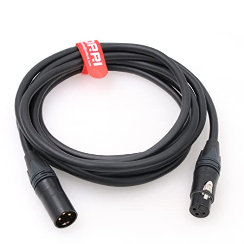 DRRI Mikrofonkabel 3-poliger XLR-Stecker auf 3-polige XLR-Buchse für Shure SM-Mikrofon, Live-Sound-Studio-Auftritte, Vorverstärker, Lautsprechersysteme von DRRI