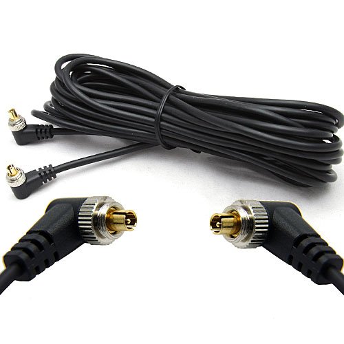 DSLRKIT 5 m 16 ft Stecker auf Stecker Flash PC Sync Kabel Schnur mit Drehverschluss von DSLRKIT