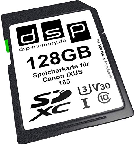 DSP Memory 128GB Professional V30 Speicherkarte für Canon IXUS 185 Digitalkamera von DSP Memory