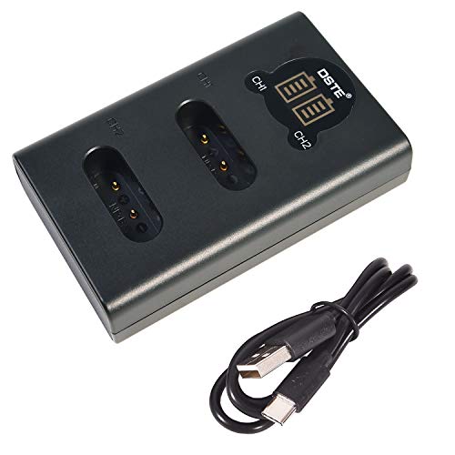 DSTE Dual USB Ladegerät mit LCD Display für NP-BX1 NP-BX1/M8 und Sony ZV1 ZV-1 Cyber-shot HDR-CX240E DSC-RX10 II DSC-RX1B DSC-RX1R DSC-RX1R/B DSC-RX100 II Kamera von DSTE Electron