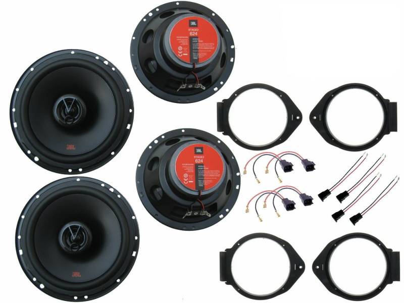 DSX JBL Lautsprecher Set Tür vorn hinten für Opel Astra J Bj 09-15 480 W Auto-Lautsprecher (80 W) von DSX