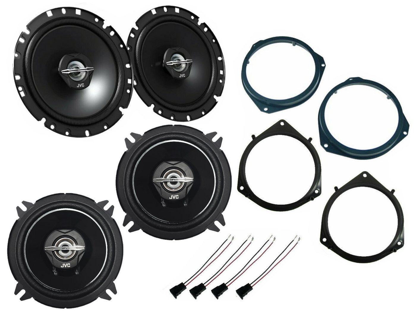 DSX JVC Lautsprecher Set für Opel Corsa D S07 Bj 00-03 Tür vorne hinten 55 Auto-Lautsprecher (60 W) von DSX