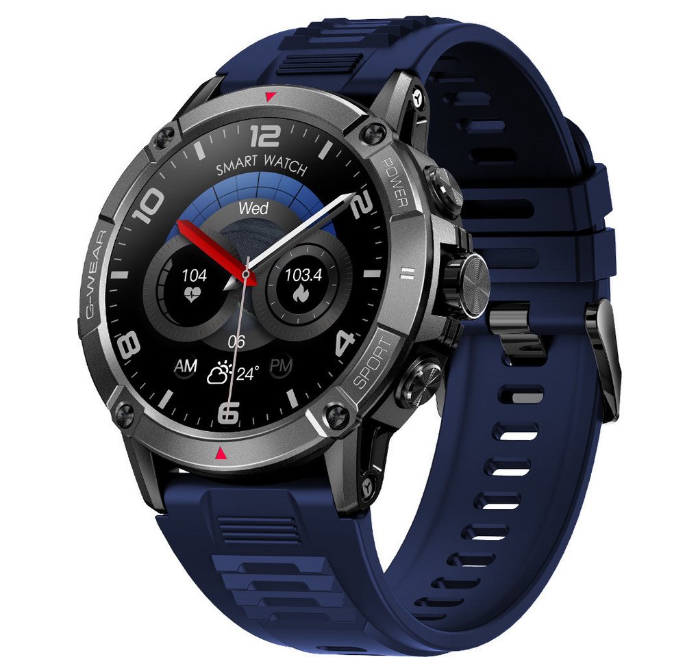 DTC GmbH Smartwatch Sportuhr mit Telefonfunktion Smartwatch Smartwatch Sportuhr mit Telefonfunktion 1,52" Touchscreen Smartwatch IP68 Wasserdicht Smart Watch mit Blutdruckmessung Schlafmonitor von DTC GmbH