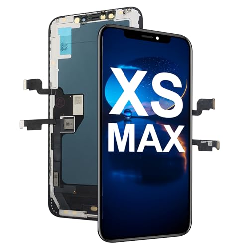 DTD LCD-Bildschirm für iPhone XS Max, 3D Touch Ersatz Glas Digitizer Teile 6,5 Zoll Ersatz, A1921, A2101, A2102, A2103, A2104 (Wird Nicht mit Reparaturwerkzeugen geliefert) von DTD