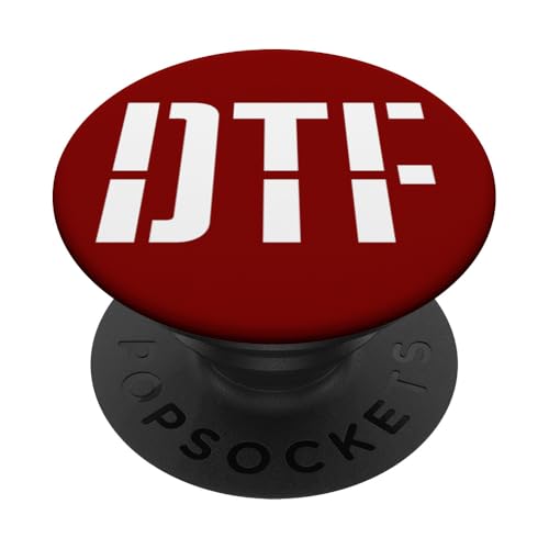 DTF Mutiges Schablonendesign PopSockets Klebender PopGrip von DTF Bold Stencil Design Studio