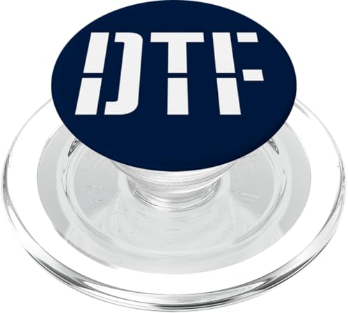 DTF Mutiges Schablonendesign PopSockets PopGrip für MagSafe von DTF Bold Stencil Design Studio