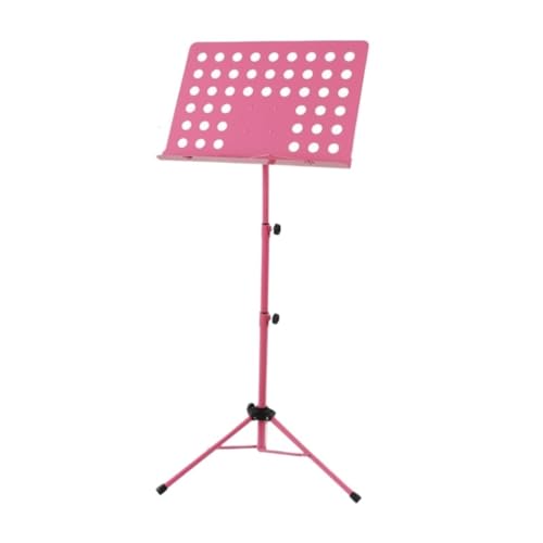 Notenständer Gitarren-Notenständer, Faltbar, For Anheben, Fettgedruckt, Violinen-Notenständer, Gitarren-Notenständer, Erhu Guzheng, Ständer For Klavier Regal(Pink) von DTQBYOY