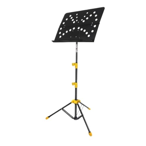 Notenständer Notenständer, Faltbar, Tragbar, For Anheben, For Zuhause, Violine, Verstellbar, Musikinstrumentenzubehör, Notenständer Regal(Yellow) von DTQBYOY