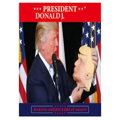 Donald Kalender 2025 Lustiger Donald Monatskalender Wandkalender Make America Great Again WandDonalkalender Quadratisch Monatskalender von DTREELS