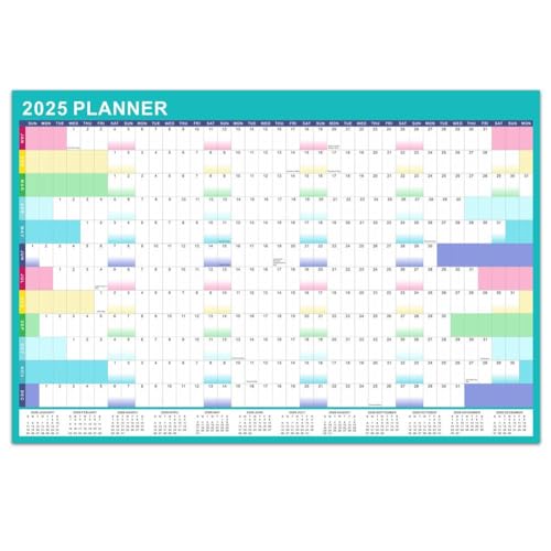 Löschbarer Kalenderplaner Englisch Wandkalender personalisiert Kalender Kalender G3z8 Papier neu blau 202 Jahr Wanddekoration von DTREELS