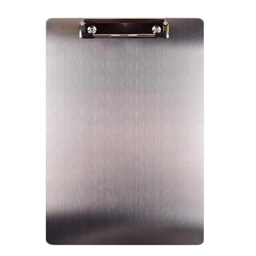 Klemmbretter aus Acryl, 4 Stück Metallordner, A4, Edelstahl, Klemmbrett, Rechnungsaufbewahrungsordner, Schreibmappe, Schiene for Unternehmen Klemmbretter aus Acryl, 4 Stück Metallordner, A4, Edelstahl, Klemmbrett, Rechnungsaufbewahrungsordner, Schreibmappe, Schiene for Unternehmen von DUBTEDHOU