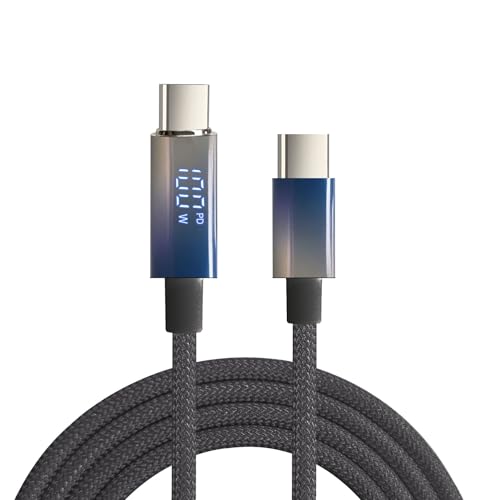 100W PD Schnellladung USB C auf Typ C Kabel Unsichtbare Digitalanzeige USB C auf USB C Kabel Für Xiaomi HUAWEI Macbook von DUOBAGMA