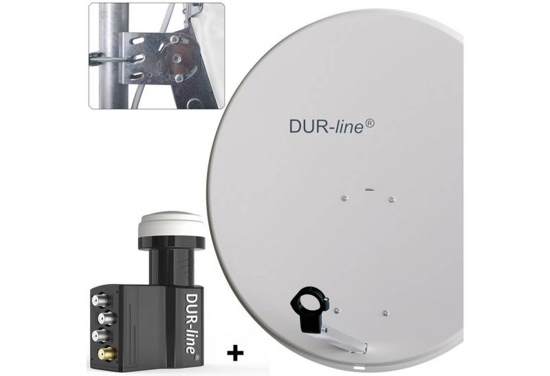 DUR-line DUR-line MDA 80 G + UK 104 LNB - Einkabel Set Sat-Spiegel von DUR-line