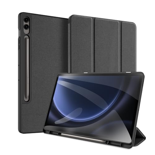 DUX DUCIS - Hülle kompatibel mit Samsung Galaxy Tab S9 FE Plus (2023) - Mit Auto-Wake-Funktion - TPU Tablet Case Schutzhülle - Schwarz von DUX DUCIS