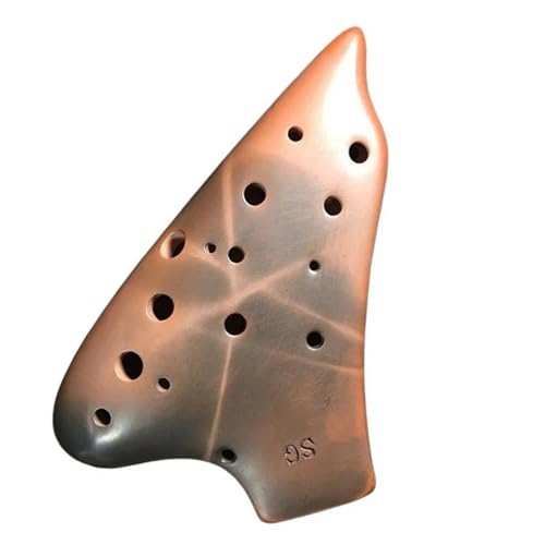 17 Loch Professionelle Ocarina SG Doppelrohr Vintage Geräucherte Ocarinas Treble G Anfänger Spielinstrumente Geschenke Professionelles Ocarina-Instrument von DVCSDE