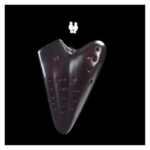 3 Tube Legend Ocarina Alto C Key AC Keramikbasis Triple Ocarinas Professionelle Musikinstrument Geschenke Für Anfänger Professionelles Ocarina-Instrument(Brown red) von DVCSDE