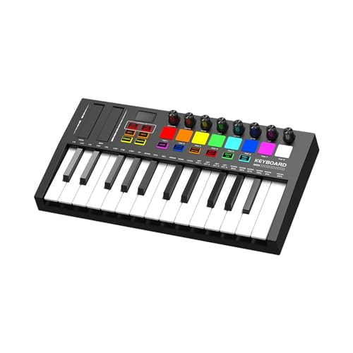 Digital Piano Für Anfänger Professioneller Elektronischer MIDI Controller Mit 25 Tasten Intelligentes Tragbares Arrangement Pad Keyboard von DVCSDE