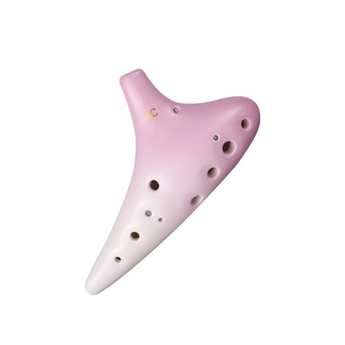 Gradual Color Ocarina 12 Löcher AC Gestimmtes Anfänger-Profi-Performance-Instrument Professionelles Ocarina-Instrument(Pink) von DVCSDE