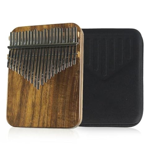 Mahagoni Kalimba 21 Tasten Tasteninstrument Erwachsene Anfänger Profi Finger Klavier Musikgerät Zubehör Fingerklaviere(Style 1) von DVCSDE