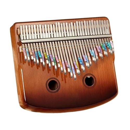 Tragbares Kalimba-Daumenklavier Für Anfänger, Musikalische Tasteninstrumente, Chromatische Buche, Schwarzer Walnuss, 34 Tasten Fingerklaviere(Beech) von DVCSDE