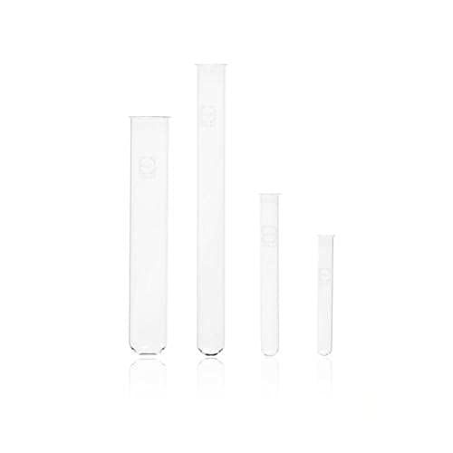 DWK Life Sciences SD-1947 Duran Fiolax Borosilikat Glas 3.3 Reagenzglas mit Bördelrand, 20mm Durchmesser x 150mm Länge, 39ml Kapazität, 100 Stück von DWK Life Sciences