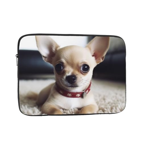 Laptoptasche mit niedlichem Chihuahua-Motiv, 33 cm (13 Zoll), wasserdicht, stoßfest, Notebook-Tragetasche, leichte Computer-Skin-Tasche von DWVTFSM