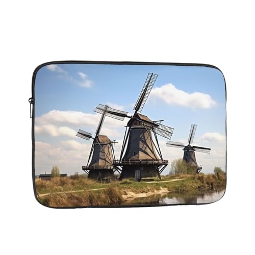 Windmills Laptop-Hülle, 43,2 cm (17 Zoll), wasserdicht, stoßfest, Notebook-Tragetasche, leichte Computer-Skin-Tasche von DWVTFSM