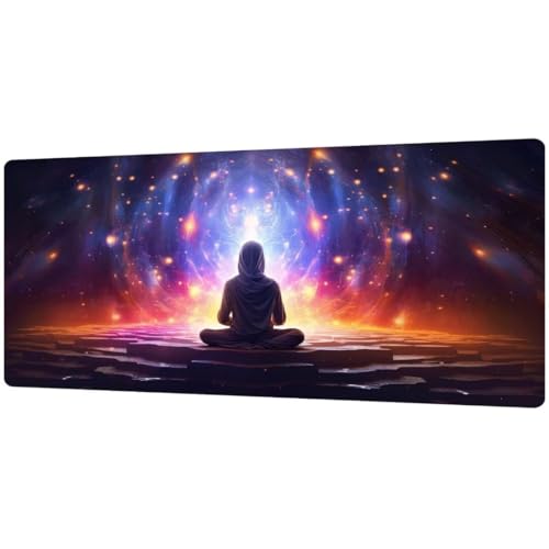 Gaming Mauspad XXL 1000x500x4mm Mystery Mousepad Mauspad Groß, Wassxerdicht Anti-rutsch Gaming-mauspads für pc Laptop Schreibtischunterlage Schreibtischmatte Verbessert PräZision D1247 von DXomhl