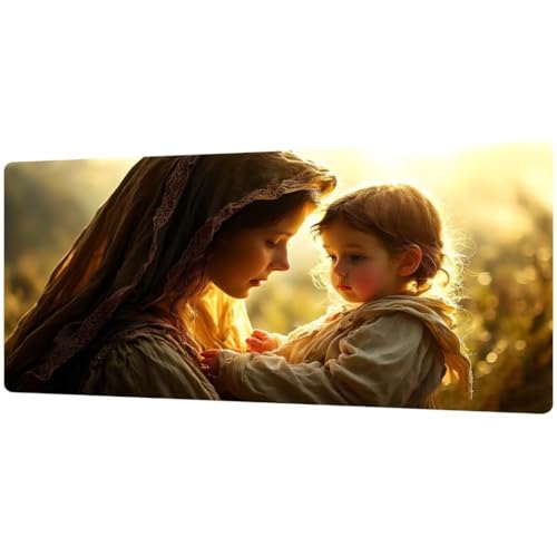 Gaming Mauspad XXL 900x400x4mm Frau Mousepad Mauspad Groß, Wassxerdicht Anti-rutsch Gaming-mauspads für pc Laptop Schreibtischunterlage Schreibtischmatte Verbessert PräZision und Geschwindigkei D1538 von DXomhl