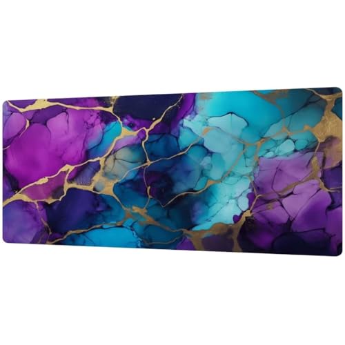 Gaming Mauspad XXL 900x600x4mm Purple Mousepad Mauspad Groß, Wassxerdicht Anti-rutsch Gaming-mauspads für pc Laptop Schreibtischunterlage Schreibtischmatte Verbessert PräZision D1079 von DXomhl