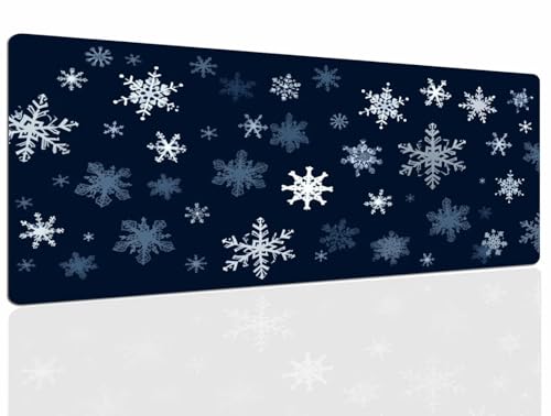 Gaming Mauspad XXL Snow Gaming Mousepad Großes Mauspad Gaming 900x500x4mm Speed Mouse Pad, Tischunterlage Large Size Groß Mousepads, Schreibtischunterlage Verbessert Präzision Und Geschwindigkeit 1117 von DXomhl