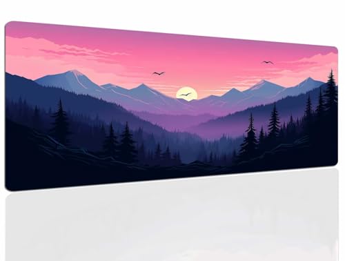 Schreibtischunterlage Tree, Gaming Mauspad Groß 900x600x4mm XXL Mousepad Gaming, Tischunterlage Schreibtisch Large Size Wasserdicht rutschfeste, Desk Mat Vernähte Kanten für Pc Laptop 1239 von DXomhl