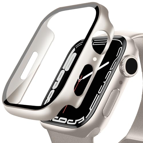 [2024 Gehäuse] DYAOLE Apple Watch Schutzhülle Kompatibel mit Apple Watch 10,Displayschutz PC schutzhülle für Apple Watch 10 schutzhülle(42mm,Titangold) von DYAOLE