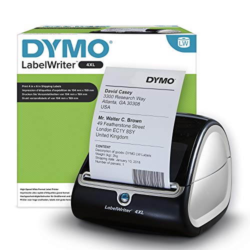 DYMO LabelWriter 4XL Etikettendrucker, für extrabreite Tischetikettendrucker Etikettensystem von DYMO