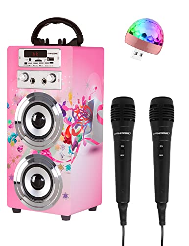 DYNASONIC (3º Generation Mikrofon Karaoke Spielzeug, ideal für originelle Geschenke für Kinder, Mädchen, Spielzeug, Karaoke mikrofon Kinder Spielzeug (025-10) von DYNASONIC