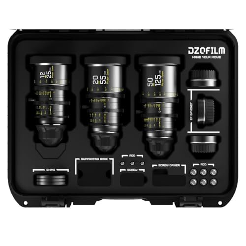 DZOFILM Cine Lens Pictor Zoom 3-Lens Kit (12-25/50-125/20-55 T2.8) Black von DZOFILM
