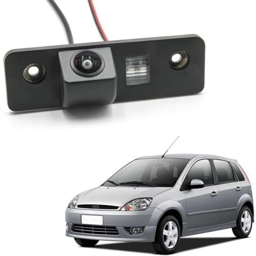 Nachtsicht Rückfahrkameras CCD HD AHD Fisheye Rückansicht Kamera Für Ford Für Fiesta Für MK5 Fließheck 2002-2008 Auto Reverse Parkplatz Monitor(C135) von DZSHONGXINSM