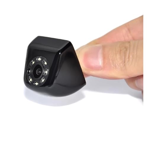 Wasserdicht Parkkamera CCD Auto Rückansicht Für Parkplatz System Kamera Weitwinkel Wasserdicht 8 Lampe Nacht Parkplatz Rückfahr Hilfe Digital Rückfahrkamera(Black Front) von DZST