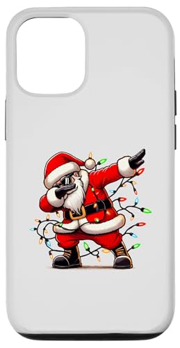 Hülle für iPhone 12/12 Pro Dabbing Santa Claus mit Weihnachtsbeleuchtung Urlaub Santa Xmas von Dabbing Santa Xmas Light Funny Santa Christmas tee